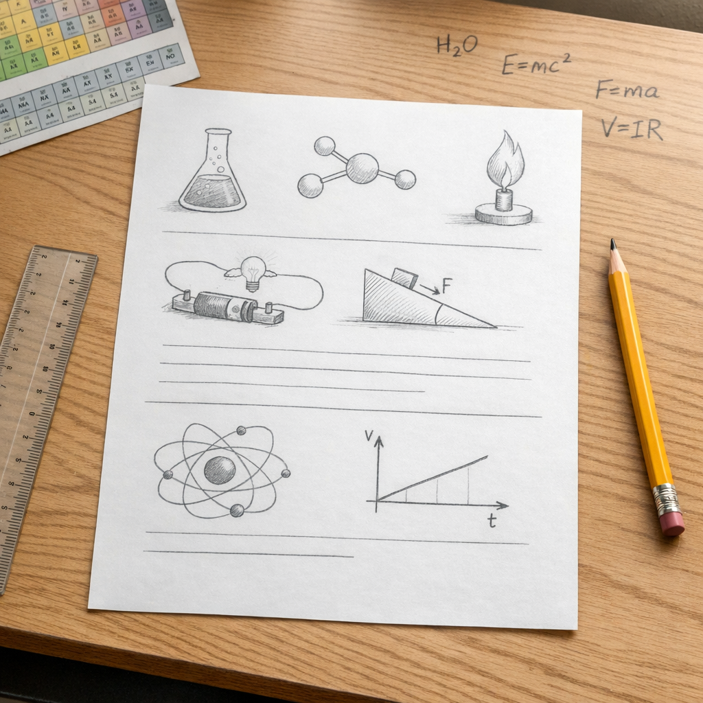 Comment reconnaître les symboles en physique-chimie au collège