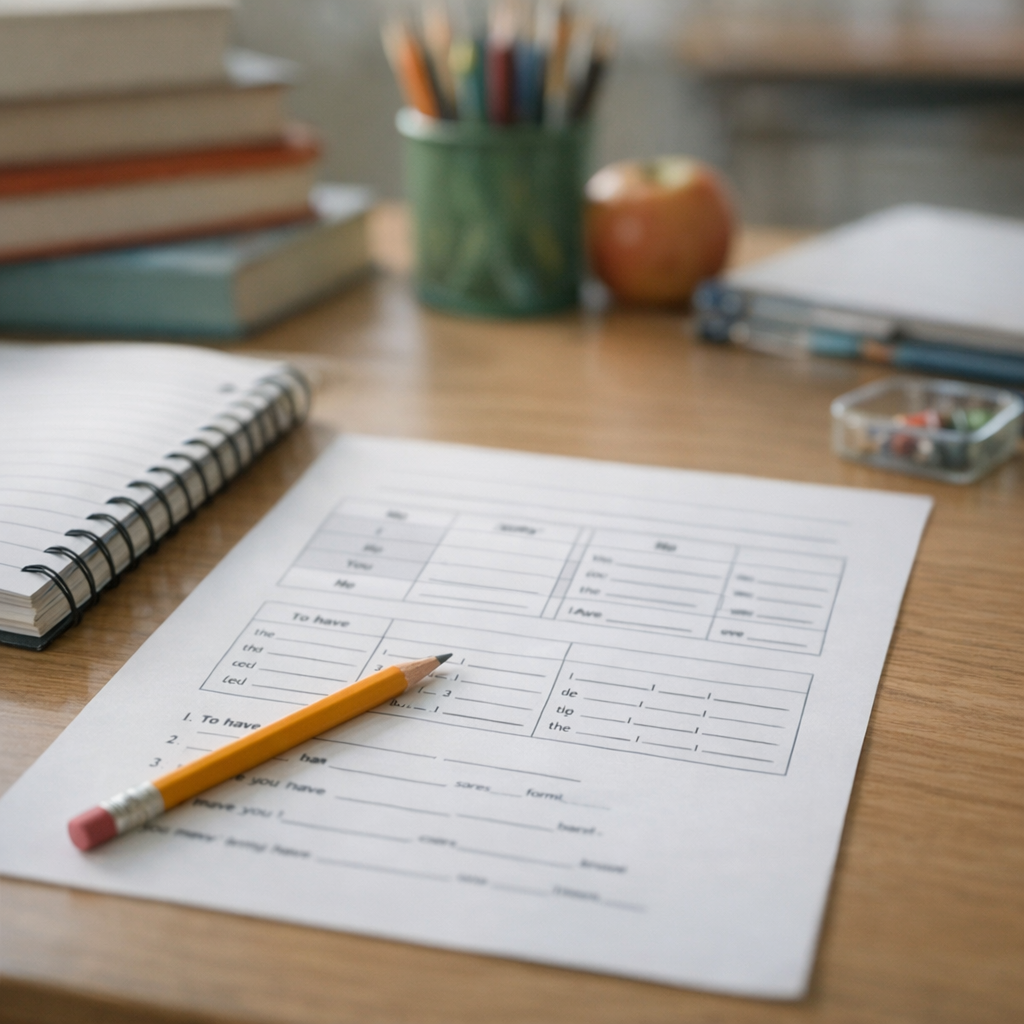 Comment conjuguer le verbe avoir en Anglais au collège