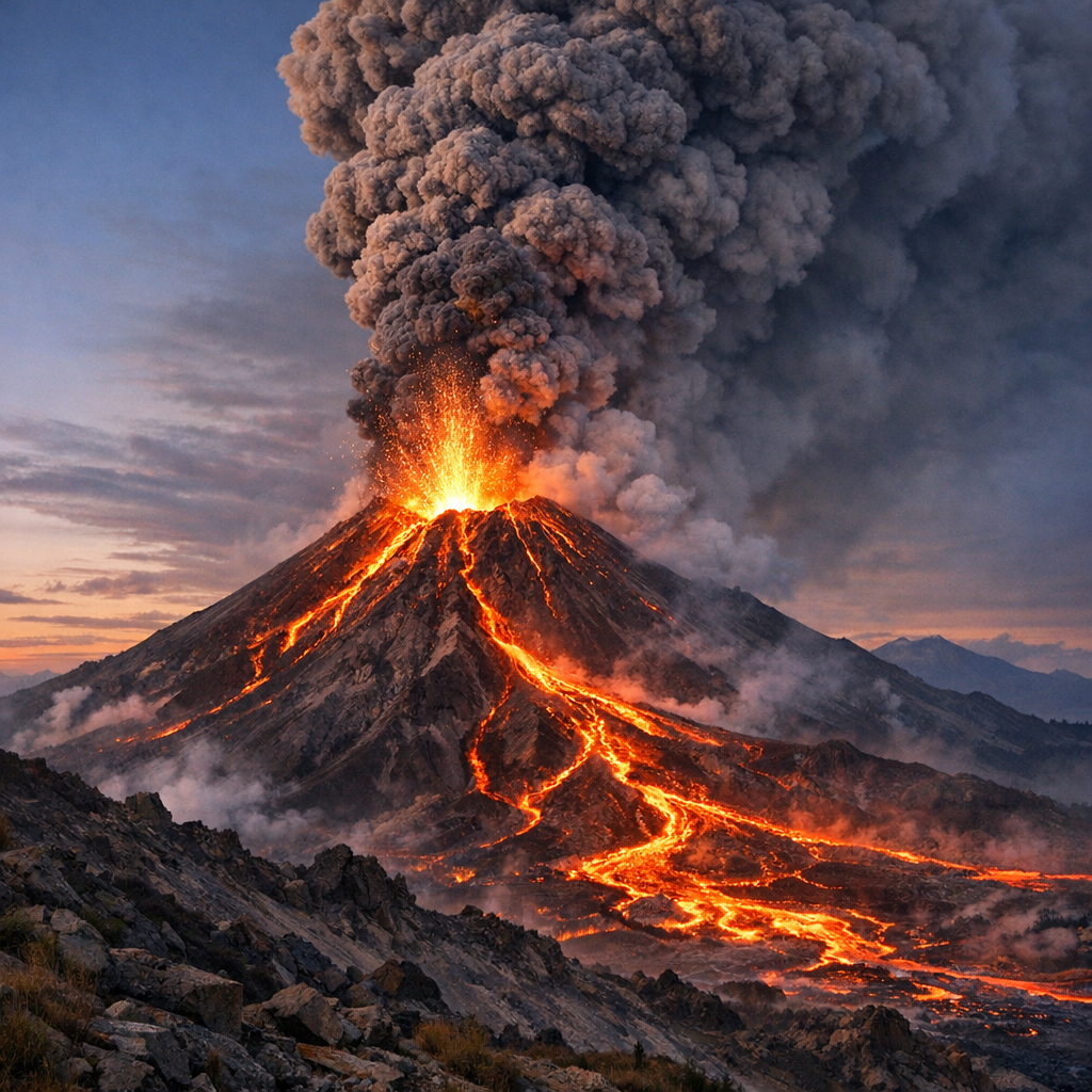 Volcan en éruption : comprendre le phénomène simplement